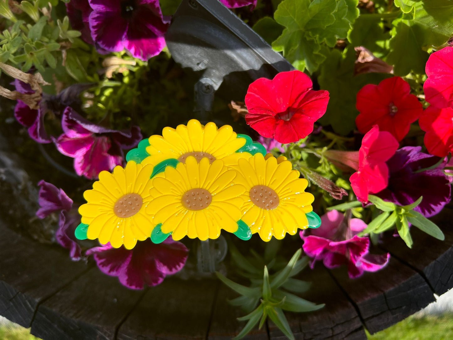 Sunflower Floral Hair Claw Clip for Long Hair